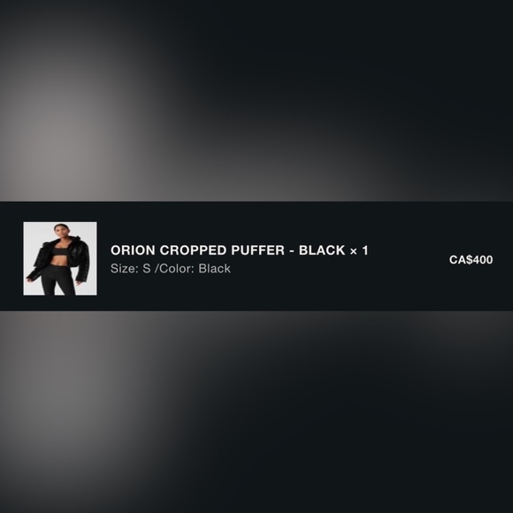 ALO CROPPED PUFFER - Picture 8 of 8